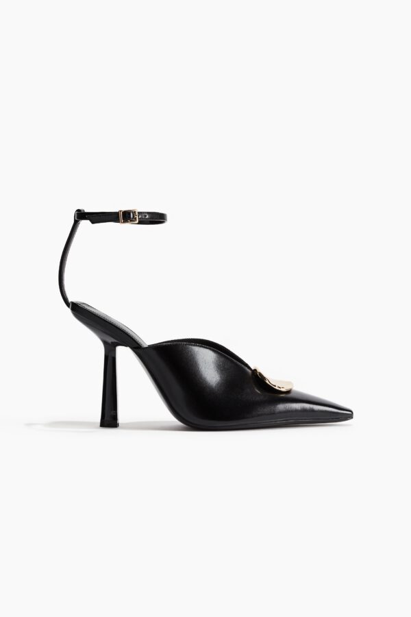 Metal Disc High Heels