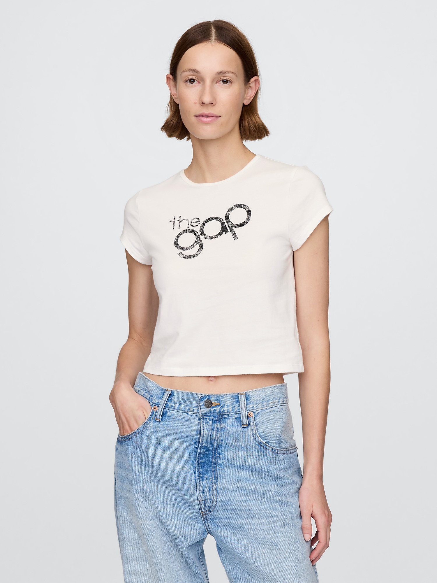 Cotton Jersey Logo Baby T-Shirt