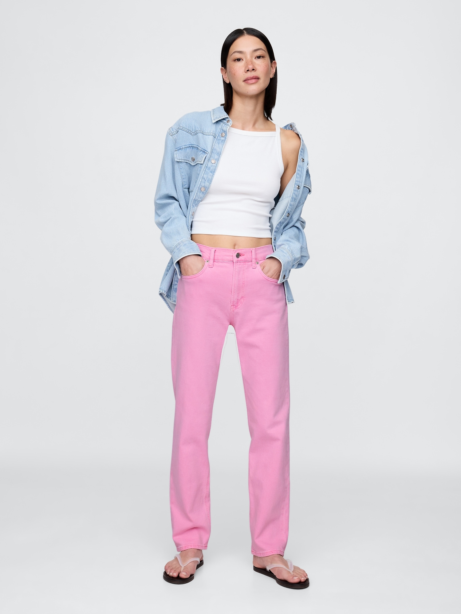 High Rise '90s Straight Jeans